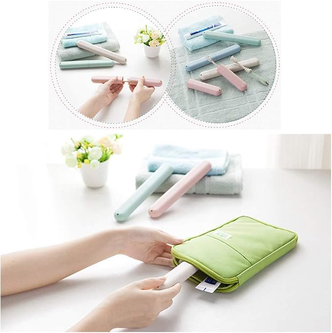 4 Pack Travel Toothbrush Case, Portable Breathable Toothbrush Holder Cases | Toothbrush cases for traveling toothbrush cover organizer container for Home, Travel, Business, Camping, School - Image 7