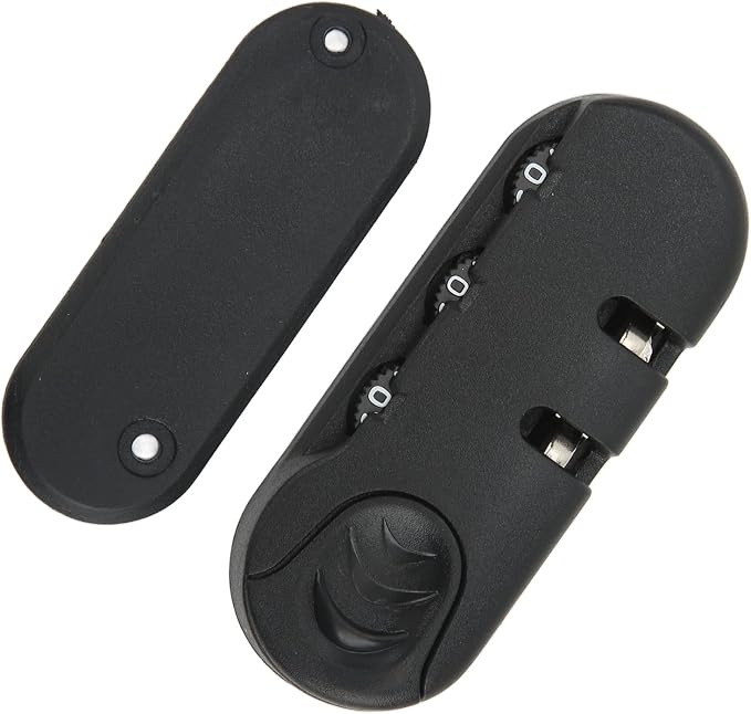 Zinc Alloy Luggage Lock - 3 Digit Suitcase Password Lock, Frosted Black Appearance for Travel - Image 7