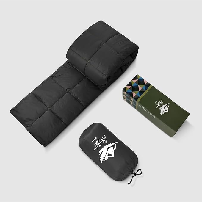 Camping Blanket,Lightweight Puffy Blanket Packable Down Alternative Throw Blanket Waterproof Windproof for Outdoors, Travel, Beach, Airplane, Hiking - Image 6