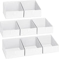 DIMJ Closet Storage Bins 8 Pack - Fabric Trapezoid Closet Organizer Bin, Foldable Storage Baskets for Shelves, Shelf Organizer, Clothing Storage Box for Toys, Books, Towel, Clothes by DiMJ