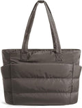 BAGSMART Tote Bag for Women, Lightweight Puffy Tote Bag with Compartments Shoulder Bag Handbag for Travel, Work, Gym | Lightweight by BAGSMART
