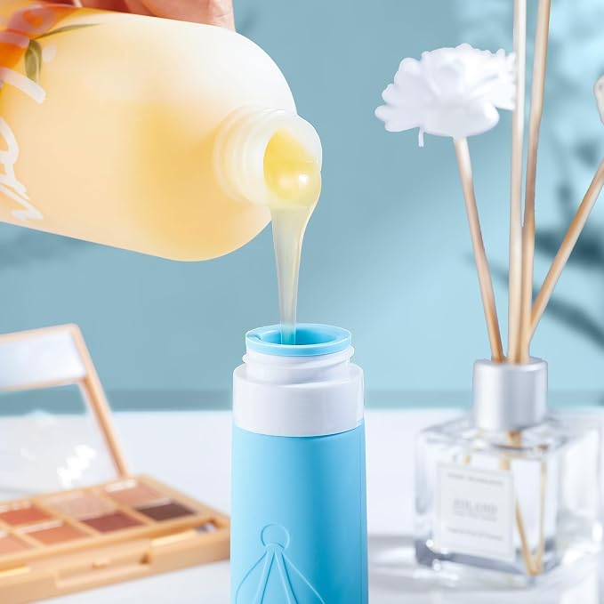 INSFIT Travel Bottles for Toiletries, TSA Approved 3oz Travel Size Toiletries, BPA Free Leak Proof Squeezable Silicone Tubes Travel Essentials for Shampoo Conditioner Lotion Soap - Image 3