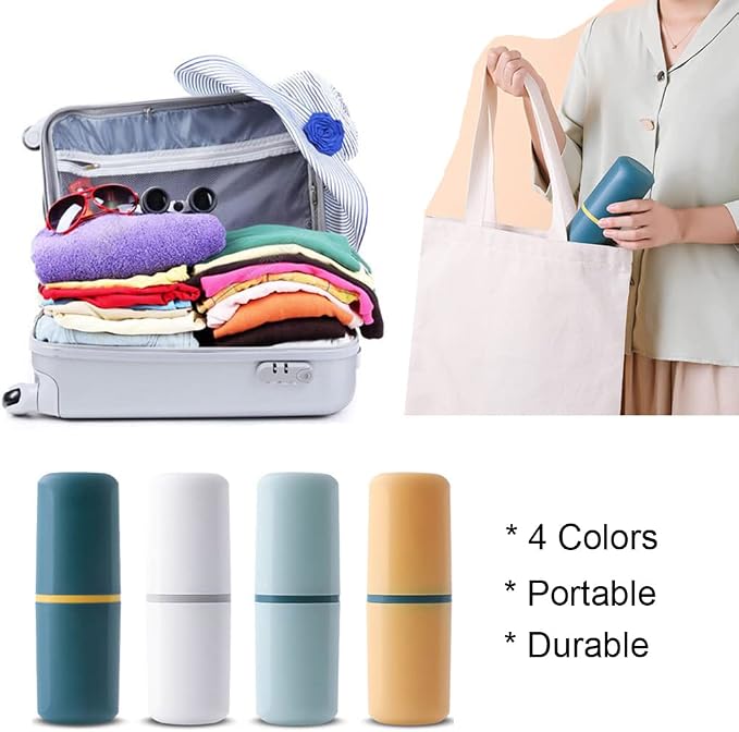 1 Pcs Travel Toothbrush Holder, Plastic Portable Case for Manual & Electric | 1 Toothbrush Travel Cases, Fits Both Normal & Electric Toothbrushe. Great for Travel, Business Trips, Camping, Daily Use. - Image 6