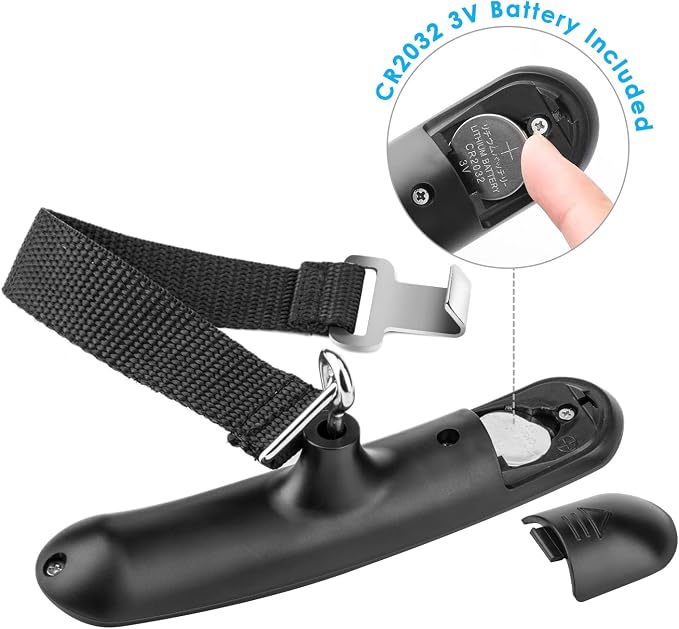 Digital Luggage Scale Vacation Travel Essentials Accessories Gifts for Traveler Portable Suitcase Handheld Weight Scale 110 lbs Hanging Baggage Travel Must Haves - Image 8
