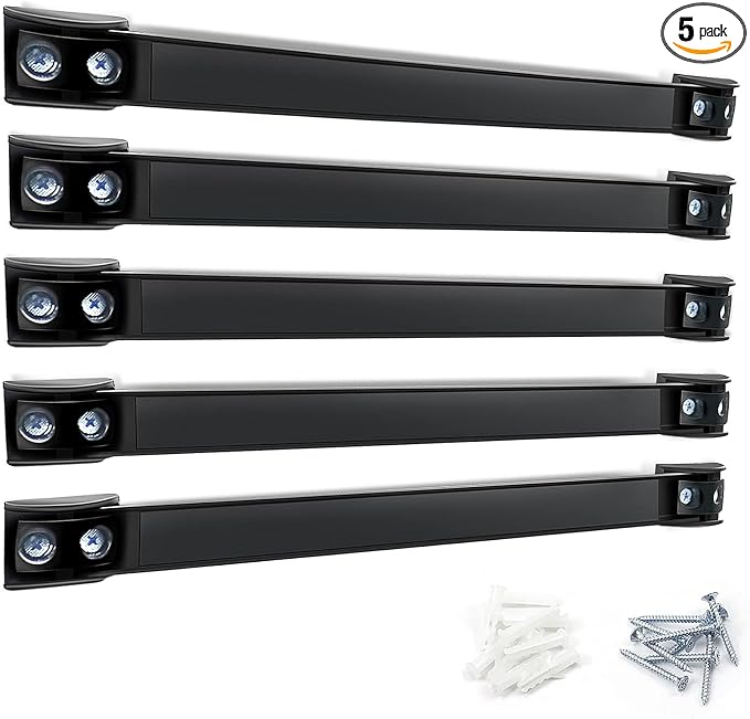 DGSL Heavy Duty Magnetic Tool Holder, 5 Pack 12" Wall Mount Organizer | Space-saving Magnetic Strip, Magnetic Knife Holder, Screwdrivers, Wrenches, Pliers, Garage and kitchen Organization by DGSL