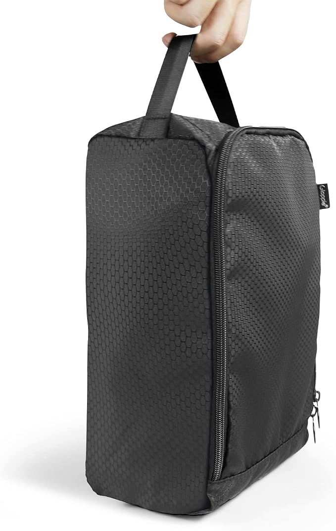Gloppie Shoe Bags for Travel Shoe Pouch Portable Large Shoes Storage Bag (2 PACK) for Men Women Shoe Organizer Shoe Packing Cubes Gym Sport Must Have for Business Trip Bolsa de Zapatos Black - Image 3