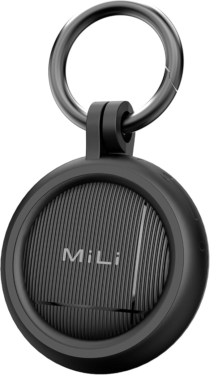 MiLi Air Tracker Tags for iOS and Android Bluetooth Tracker with case | for Apple Find My/Google Find Hub. Key Finder Item Locator for Luggage, Bags,Suitcase,Keys by MiLi
