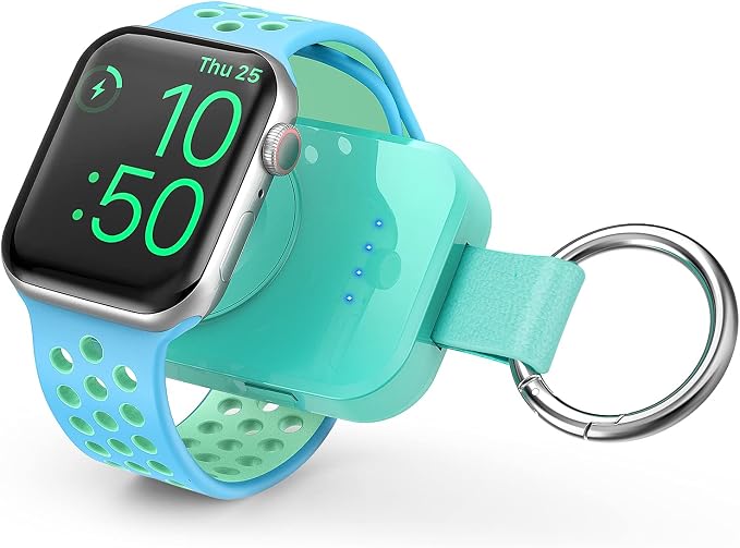 Portable Charger for Apple Watch,Travel Keychain iWatch Wireless Power Bank | Compact Magnetic Charging, 1000mAh Battery,On The Go Power, Travel Essential,for iWatch Series 11/10/9/8/7/6/5/4/3/2/SE/Ultra by iVALUX