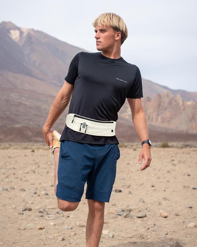 WATERFLY Running Belt Fanny Pack:Phone Holder Belt for Men Women | Lightweight, Soft and breathable fabric,SBS zipper, adjustable waist belt, Zero bounce, Suitable for running workout Fitness - Image 6