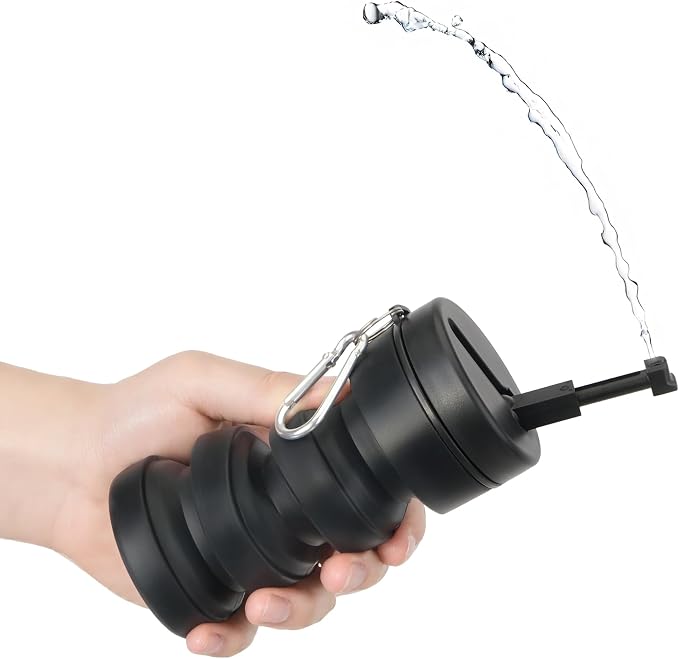 Portable Bidet for Travel, Collapsible Design, Refreshing Clean for Outdoors, Camping & Travel, Black by Unknown