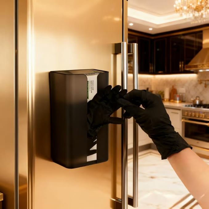 Magnetic Glove & Tissue Dispenser Holder - Holds Boxes of Gloves, Towels, Wipes, Tissues - Mount onto a Tool Box or in Garages, Workshops and Kitchens - Image 9