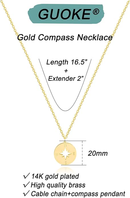 Gold Necklace for Women, Dainty Charm Pendant Necklace Jewelry Gift | 14K Gold Plated, Cute, Delicate, Adults, Non Tarnish, Hypoallergenic, Accessories - Image 6