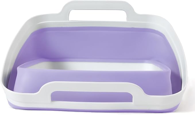 FOSJGO Collapsible Dish Basin with Drain Plug, Foldable Sink, 2.4 Gal (9L) | Space-Saving Wash Basin for Kitchen, Baby Bottles, Vegetable Washing, Camping, RV and Party Beverage Tubs - Image 4