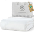 Threadmill Cotton Twin Blanket, Herringbone, White, 68x92 in, Breathable | 100% Cotton, Herringbone Pattern, 350 GSM, 68x92 in, Breathable, Moisture-Wicking, All-Season, OEKO-TEX Certified by ThreadmillHomeLinen