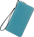 Small Compact Women Wallet RFID Blocking Genuine Leather Bifold Purse with ID Windows by Lavemi