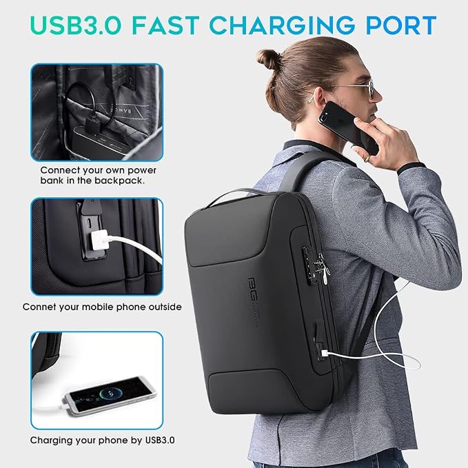 BANGE Tech Laptop Backpack for Men and Women - Image 4