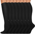 Copper Compression Socks 15-20 mmHg for Men & Women 8 Pairs – Circulation Support for Nurses, Travel, Running, Hiking, Soccer by Iseasoo