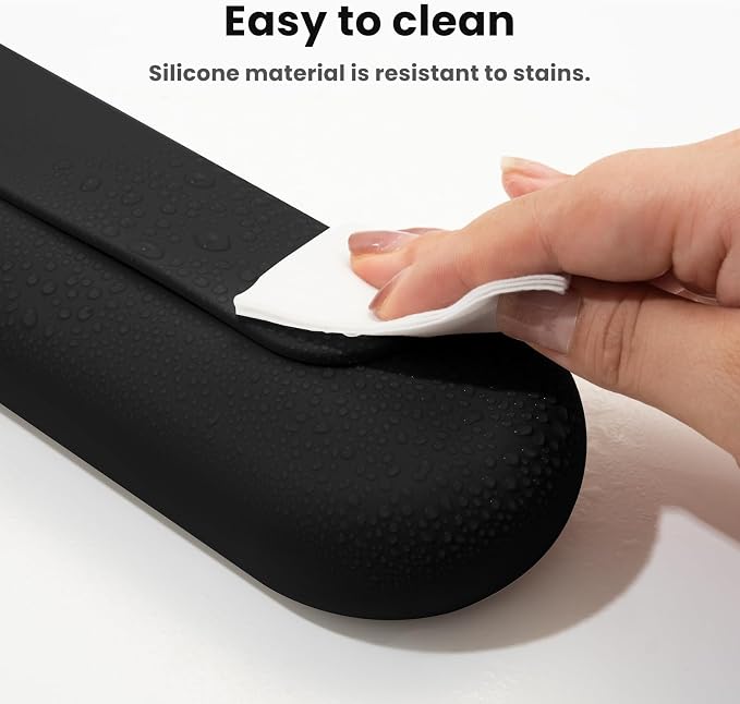 Silicone Electric Toothbrush Travel Case, Manual Toothbrush Travel Cover for Men and Women,Toothbrush Holder for Travel,Gym and More, Fits Most Manual and Electric Toothbrushes - Black - Image 4