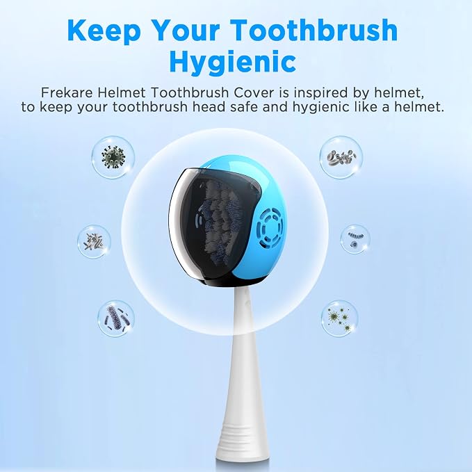 Frekare Toothbrush Covers Caps Brush Pod Case Protector For Travel 6 pack | Helemt Style Toothbrush Case Protector Fits Most Manual and Electric Tooth Brushes For Bathrooms Household - Image 3