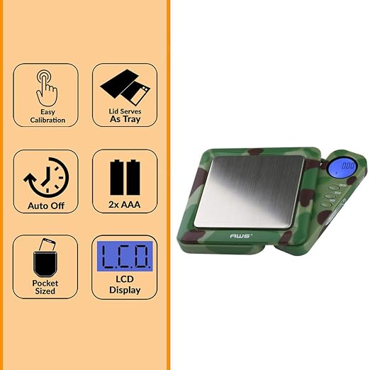 American Weigh Scales 650g x 0.1g Digital Pocket Gram Scale-Blade Series | Precision Mini Scale 0.1g Accuracy, Pocket Scale for Kitchen, Gold, Gems & Coin Scale, Smart Digital & Compact Scale - Image 3