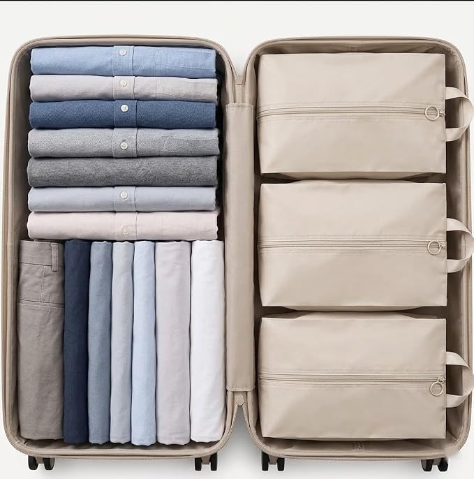6 Pcs Shoe Bags for Travel - Travel Shoe Bag Set with Zipper and Handle, Shoe packing Organizer Bags for Suitcase, Gym, Carry On, Sneakers, Heels (beige) - Image 6