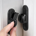 Matte Black 90/180 Degree Sliding Door Latches,Zinc Alloy Flip Latch | Barn Door Latch,Cabinet Lock,Right Angle Door Lock,for bedroom,cabinet,drawer,Gardens,Wine Cabinet,garage,window,Pet Cage by Wocoe