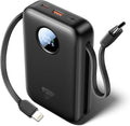 Aioneus Portable Charger, 35W PD Fast Charging Power Bank 20000mAh, Battery Pack with Built in Lightning & USB-C Cables, Powerbank for iPhone 17 16 15 14 iPad Samsung Android Tablet MacBook by Aioneus
