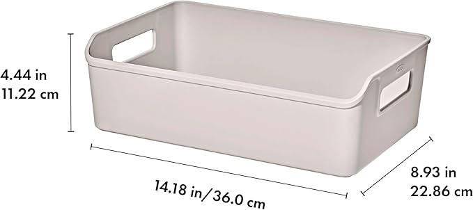 OXO Good Grips Pantry Storage Bin | Pantry Organizers and Storage, Modular Stackable Design, Sturdy Build, Cabinet Organizer - Image 4