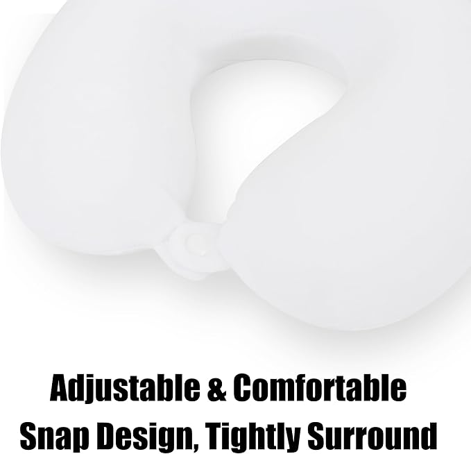 Sexysamba Cartoon Headrest & Neck Pillow for Kids Boys & Girls, Teens, Travel Accessories for Recline, Car, Airplane, Memory Foam Cute Travel Pillow with Sleep Eye Mask - White Unicorn - Image 3