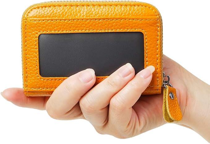 Women's RFID Blocking 12 Slots Credit Card Holder Leather Accordion Wallet - Image 5