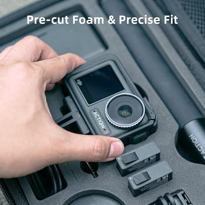 Surface-Waterproof DJI Osmo Action 6 Carrying Case,Travel Portable Bag Compatible With DJI Osmo Action 6/5 Pro/4/3 Adventure Combo - Image 4