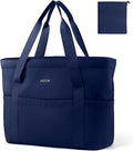 HOTOR Tote Bag for Women, Large Foldable Travel Shoulder Bag with Pouch | Work School Travel, Nurse Teacher Student, Zipper Closure Storage Pouch, Lightweight Durable by HOTOR