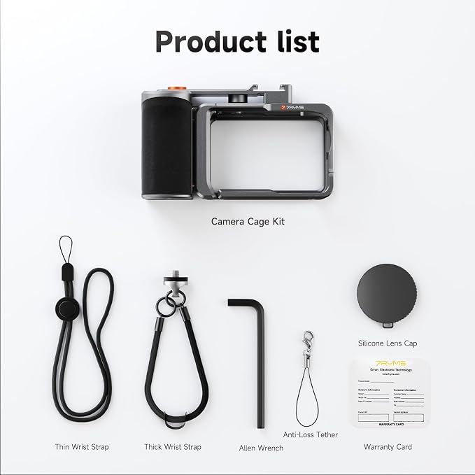 7RYMS 7RIG SC2 Metal Street Grip Kit for DJI Osmo Action 6 with Camera Cage | Handle Grip, Shutter Button, Quick Release, Cold Shoe Mount & 1/4" Thread,Action Camera Accessories for DJI Action 6 - Image 8