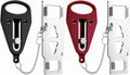Portable Door Lock 2 Pack for Travel – Hotel Door Locks for Travelers Security – Door Safety Lock from Inside for Home & Apartment – Travel Locks for Hotel Rooms – (Black/Red) by PocketLock
