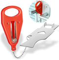Hotel Door Lock, Portable for Travel Airbnb Apartment, No-Drill Security | Stainless Steel, 4.2oz, No-Tool Install, Inward Door, Rustproof, Compact, for Hotel, Dorm, Rental by VIRIDIEnhanceWell-Being