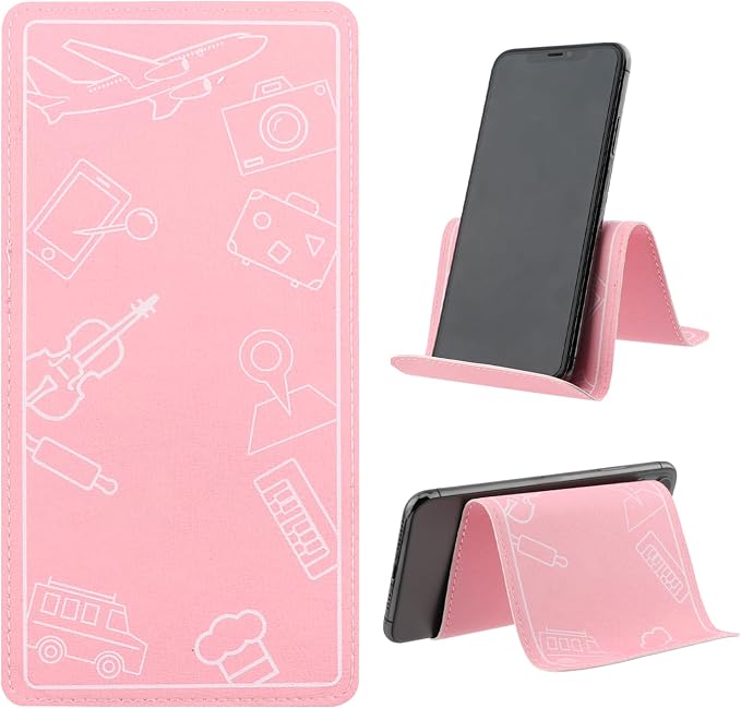 Airplane Phone Holder Flexible Flight Cell Phone Holder and Flexible Tablet Stand Airplane Travel Essential Accessories for Most Smartphones, Tablets (Pink) by Ranjaner