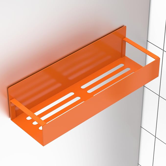 HuggieGems Metal Magnetic Spice Rack for Refrigerator Orange, 4 Pack | Magnetic Shelves Heavy Duty for Fridge in Kitchen, Seasoning Storage Organizer, For Oven Washer and Dryer, For Heavier Items - Image 6