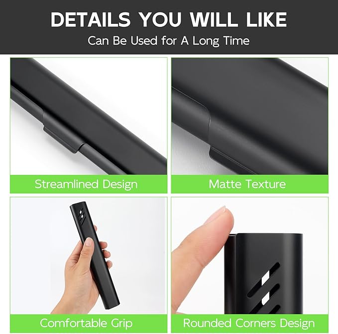 Travel Toothbrush Case, 2Pack Portable Toothbrush Holders, Durable Aluminum Toothbrush Storage Box, Small Breathable Manual Toothbrush Container for Traveling, Camping, Business Trip - Black - Image 5