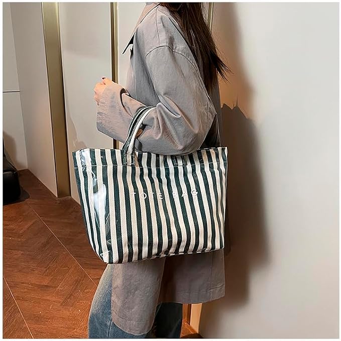 Lushandy PVC Tote Bag for Women Jelly Beach Bag Top Handle Hobo Handbag | Water-Resistant, Wipe Clean, Lightweight - Image 2