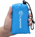 Pocket Blanket, Compact Blanket for Picnic, Beach, Festival | Sandproof, Waterproof, Stakes & Carabiner Included, Packable Lightweight Tarp for Camping, Hiking, Backpacking, Travel by Legowitoutdoor