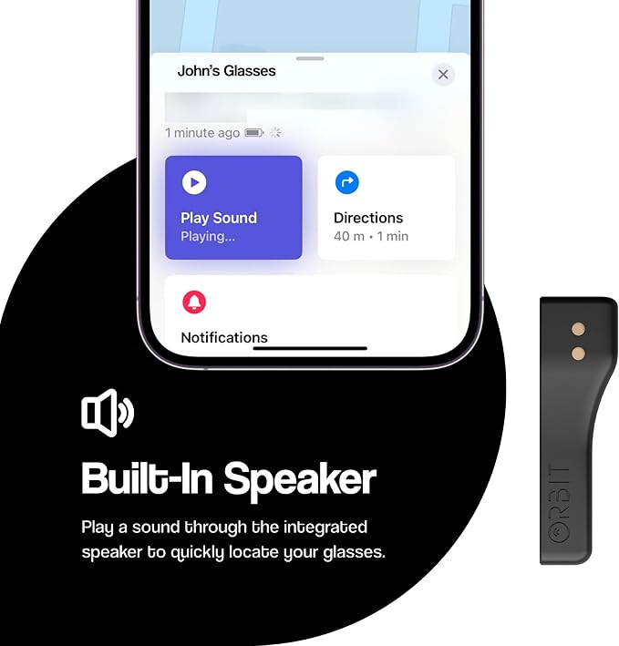 ORBIT x Glasses - Find Your Glasses and Apple Find My (iOS only), Glasses Tracker - Android not Supported - Image 5