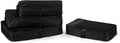 Amazon Essentials 4-Piece Packing Cubes Travel Accessories Set, Luggage Organizer with Double Zipper, Mesh Top, Space-Saving Design, Webbing Handle, 2 Medium/2 Large, Black (Previously Amazon Basics) by AmazonEssentials