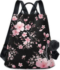 ALAZA Pink Cherry Blossom Flowers Backpack Purse for Women Anti Theft Fashion Back Pack Shoulder Bag by ALAZA