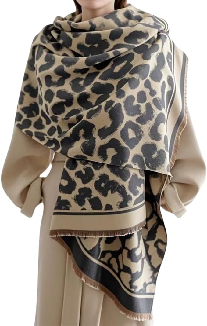 WaJuemy Winter Scarf for Women Dressy Evening Pashmina Shawl Wraps Open Front Poncho Blanket Fashion Travel Shawls Cape Wrap by WaJuemyFlagship