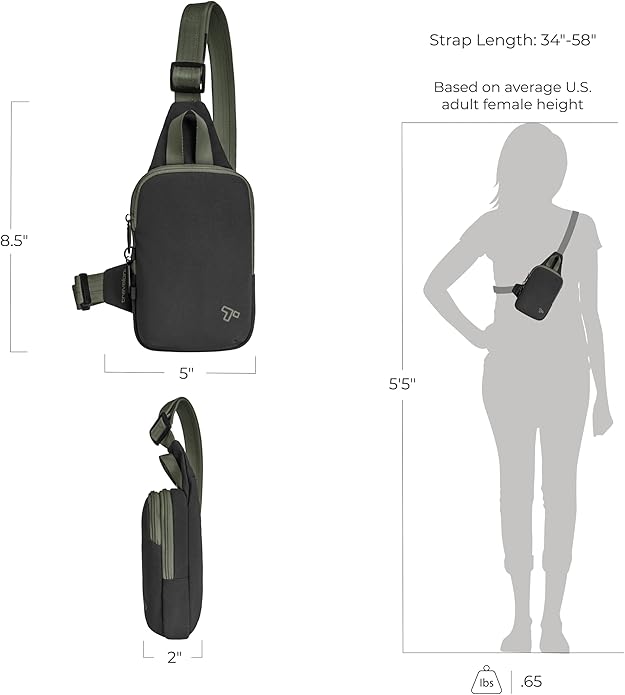 Travelon Anti-Theft The Voyages Compact Sling - Image 5