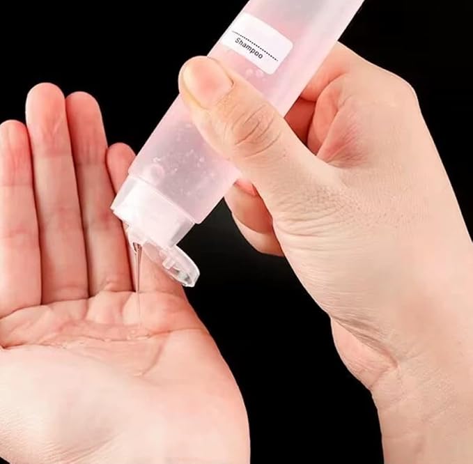 Travel Size Bottles 1oz Squeeze Bottles With Flip Cap Leak Proof BPA Free Refillable Tubes Travel 6 Pack - Image 2