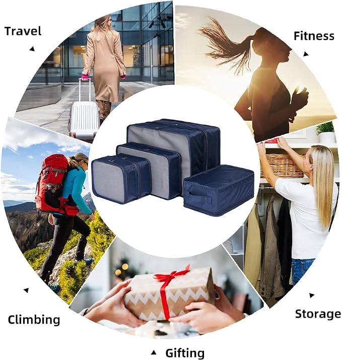JJ POWER Travel Packing Cubes, Luggage Organizers with Shoe Bag - Image 5
