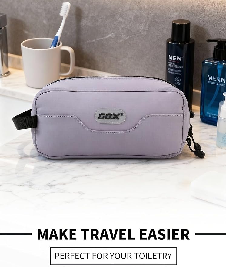 GOX Travel Toiletry Bag Dopp Kit Case for Men Multifunction Packing Organizer Pouch (Lavender purple) - Image 2