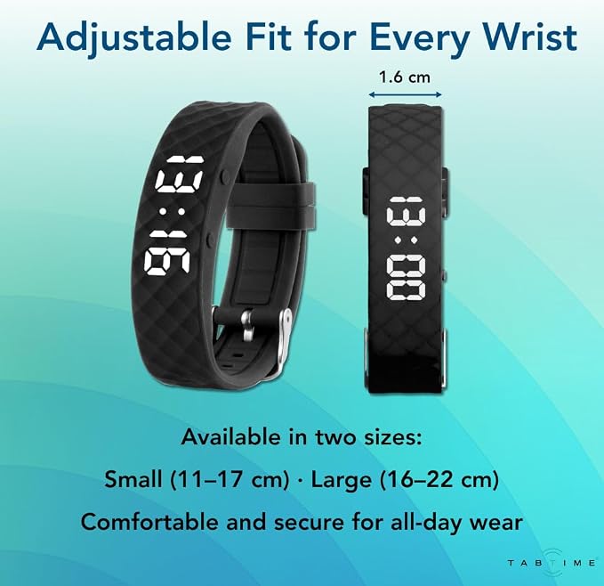 Tabtime Vibrating Alarm Reminder Watch - with up to 10 Personal Alarms or Pill Reminders per Day - Image 5
