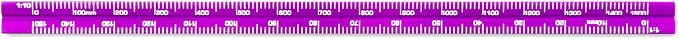 Alumicolor Aluminum Engineer Metric Pocket Drafting Scale, 15CM, Purple - Image 3